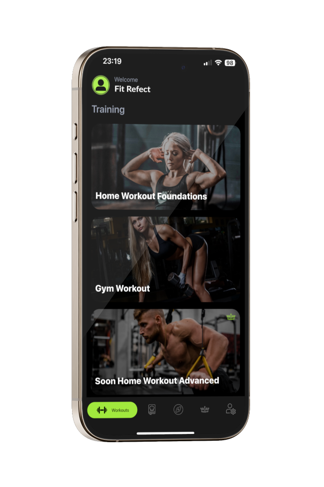 Fitrefect App Mockup